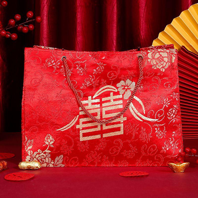 Large Red Wedding Gift Envelope – Elegant Engagement/Betrothal Money Bag