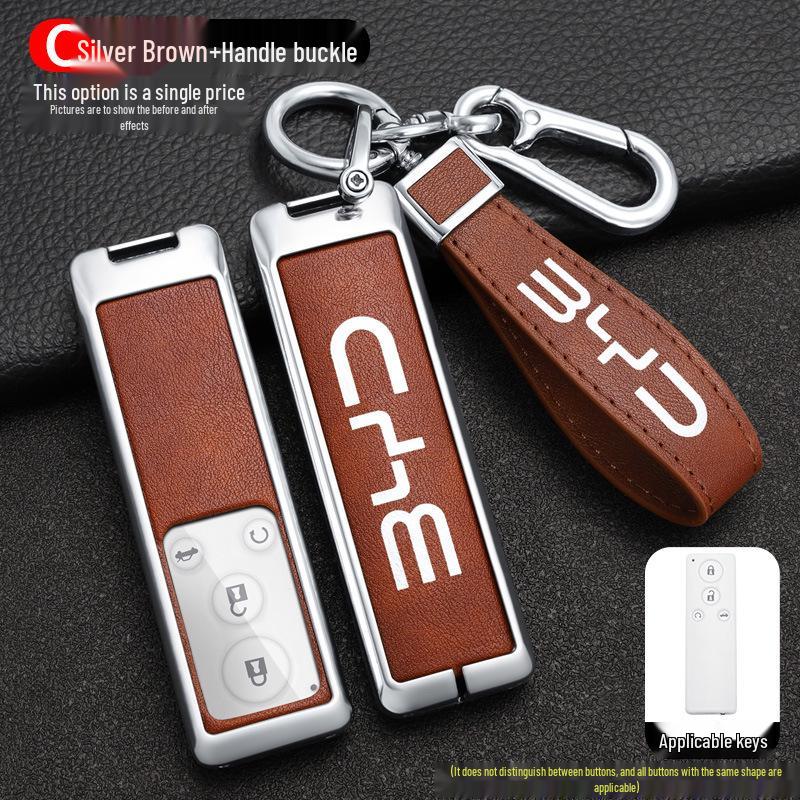 Compatible BYD G5 Car Key Case Cover (2016-2018 Models), High-End Suri Metal Shell.