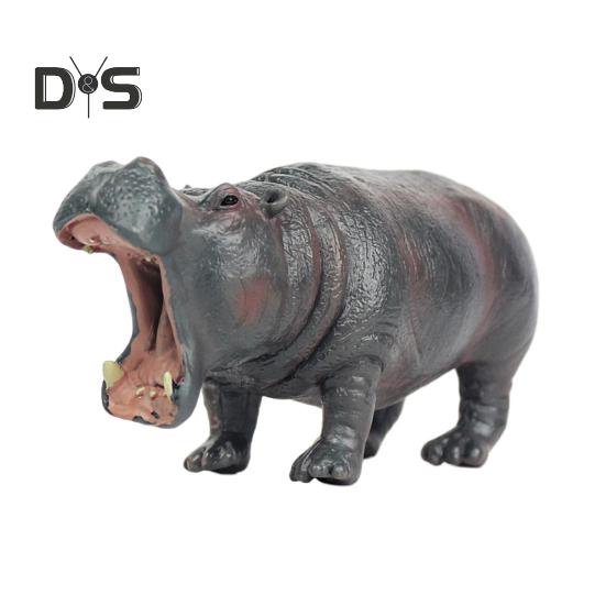 

Фигурка бегемота, реалистичная модель бегемота, скульптура, настольное украшение, речная лошадь, украшение, детская развивающая игрушка в виде животного, подарок для малышей, мальчиков и девочек Hippo