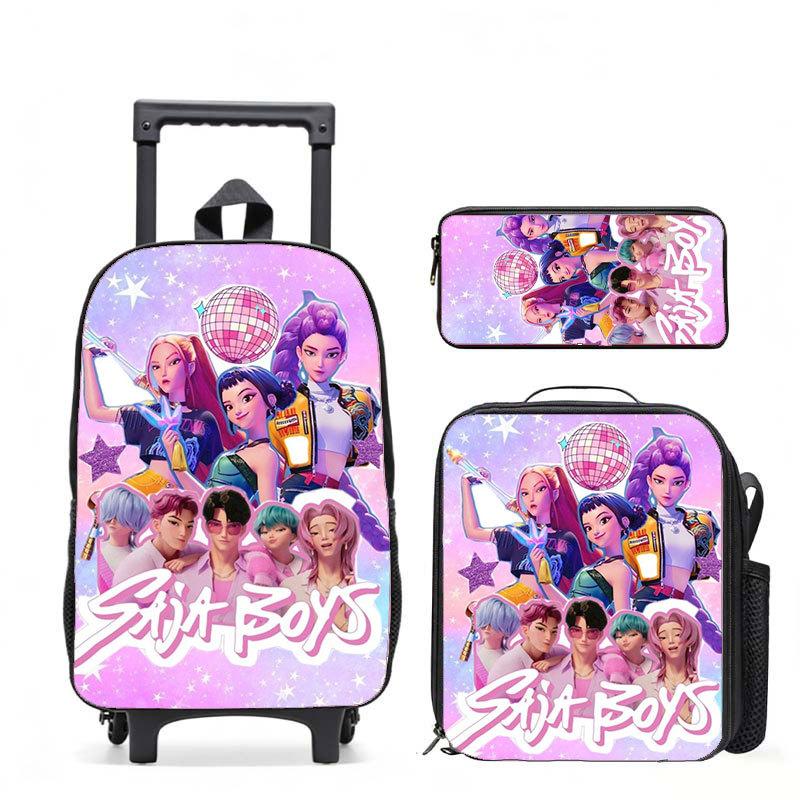 Kpop Witch Hunters Casual Backpack Digital Printing Men'S And Women'S Commuter Backpack Rod Backpack Student Bag
