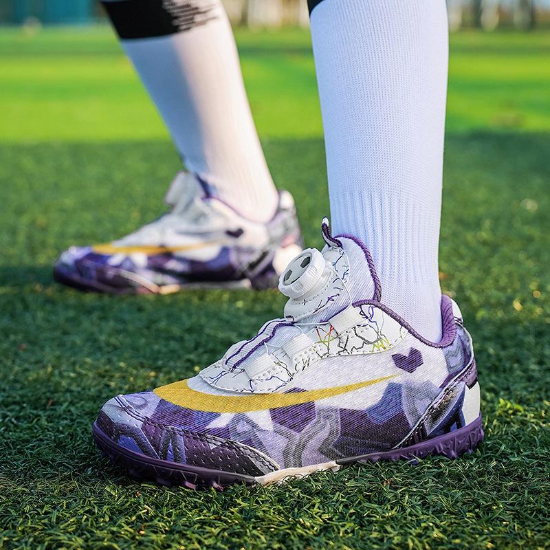 Summer breathable mesh boys and girls football shoes children's primary and secondary school students competition training shoes sports shoes men