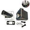 DIY Chain Tensioner Fit 80cc Engine Motor Cylinder Piston 40mm 2 In1 Racing Reed Valve Muffler Pipe For Engine Motorized Bike