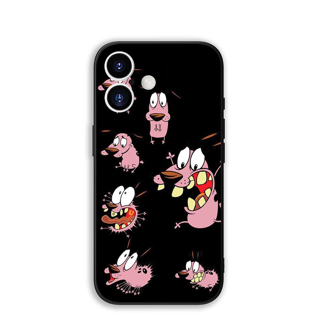 Casing for Apple iPhone 17 Pro XS Max Air 6 7 8 Plus 5 + SE 2022 SE2 16E Phone Case Poster C-Courage Dog C-Cowardly