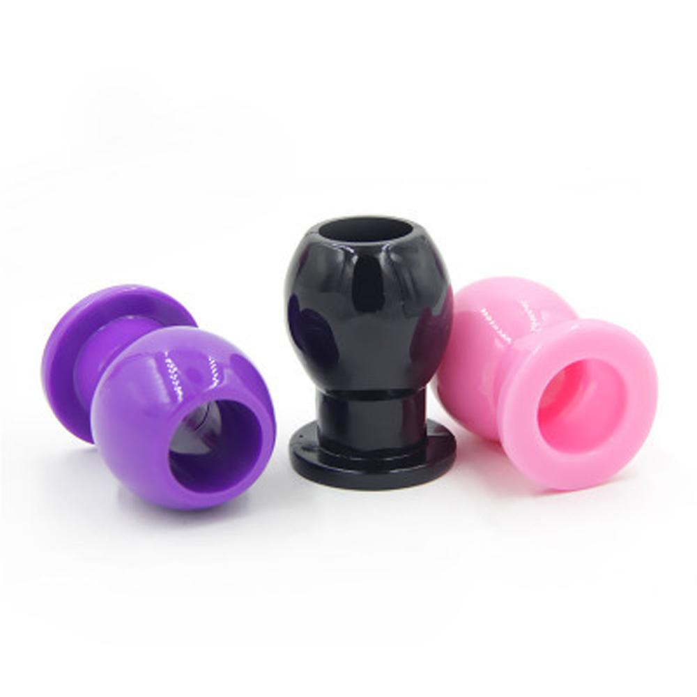 3 Sizes Hollow Anal Plug Gay Enema Tools Female Soft Vagina Speculum Pussy Anus Dilator Anal Sex Toys for Couples Sex Shop