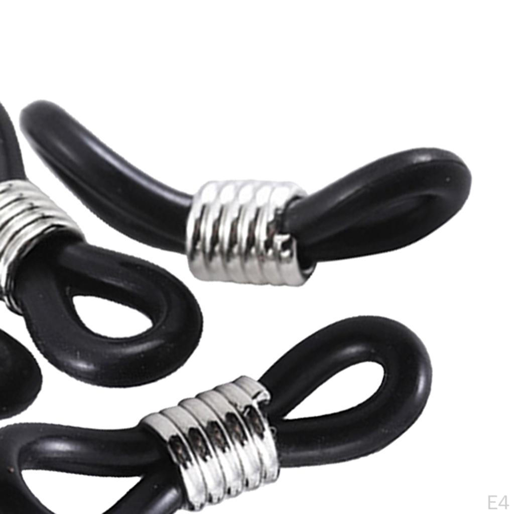 50 Metal Ends Loops Connector Retainer Holder for