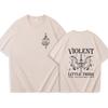 Violent Little Thing Fourth Wing Fan Gift T-shirt Women and Men O-neck Summer Regular Oversized Dragon Rider Casual Shirt