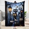 1pc Egyptian Cat Artwork blanket Soft and Warm for Sofa Office Camping Travel Livingroom Great Gift for Friends and Family Comfortable