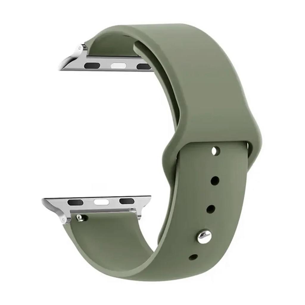 Strap For Apple Watch Bands 40mm 44mm 49mm 45mm 41mm 38mm 42mm Silicone Belt Bracelet iWatch Series Se 9 8 7 6 5 3 Ultra 2 Band