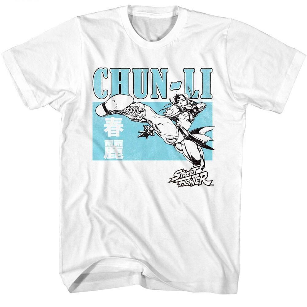 Street Fighter Chun-Li Axe Kick Men T Shirt XXXL
