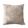 Funda de Cojín Bordada con Hilo de Cuerda Euro Beige Decoración del Hogar Lino Algodón Estilo Boho Funda de Cojín Étnica 50x50cm Cojín