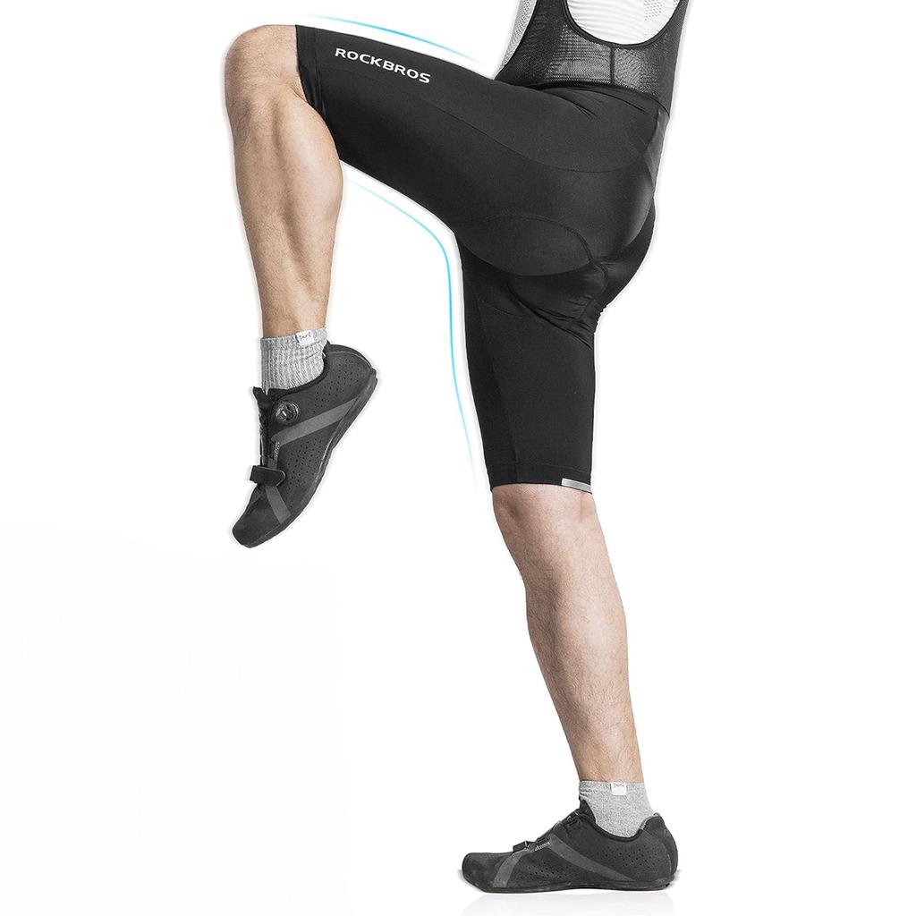 Cycling Shorts with Bib and Pad XXXL Black