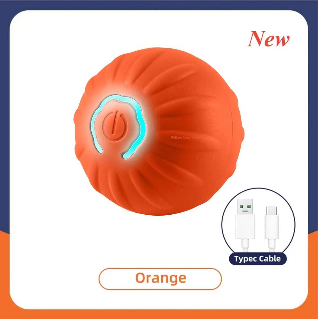 Dog Toy Intelligent Interactive Cats Bouncing Ball Automatic Rolling Ball Training Automatic Moving Electric Toy Dog Pet Supplie
