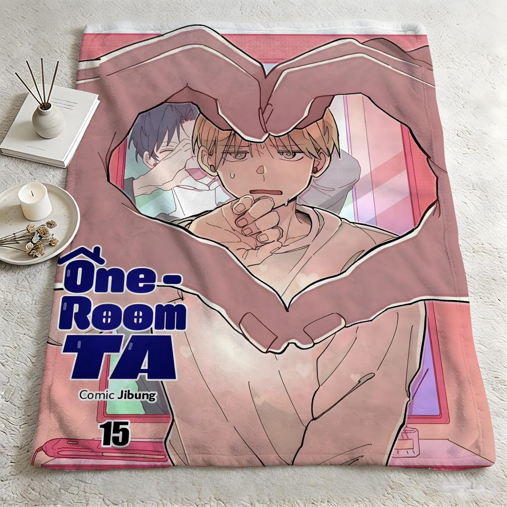 anime O-One Room TA-A Throw Warm Soft Flannel Blanket, Multi-use for Sofa Bed Camping Travel Nap