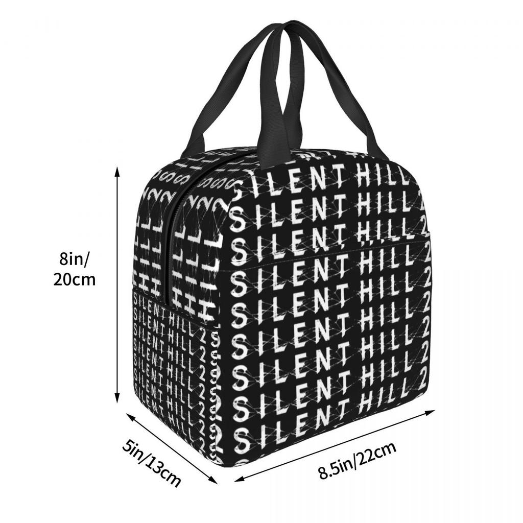 Silent Hill F Horror Game Insulated Lunch Bag for Women Office Cooler Thermal Food Box Tote Portable Lunch Boxes Container