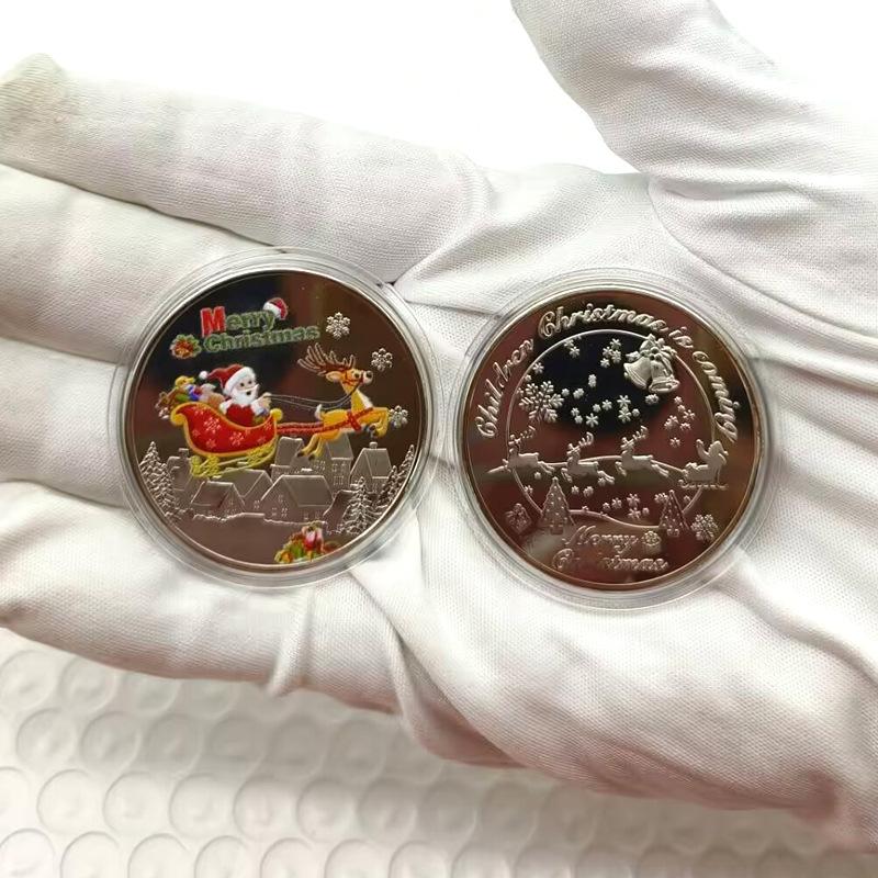 Julmynt, önskemynt till julafton, souvenirer, metallhantverk, julklappar, presenter till vänner, presenter i julklapp