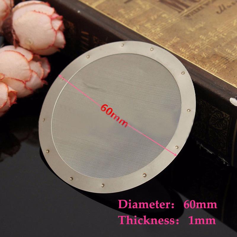 Filtro de café ultrafino de metal aço inoxidável 250 malha disco ferramenta substituição