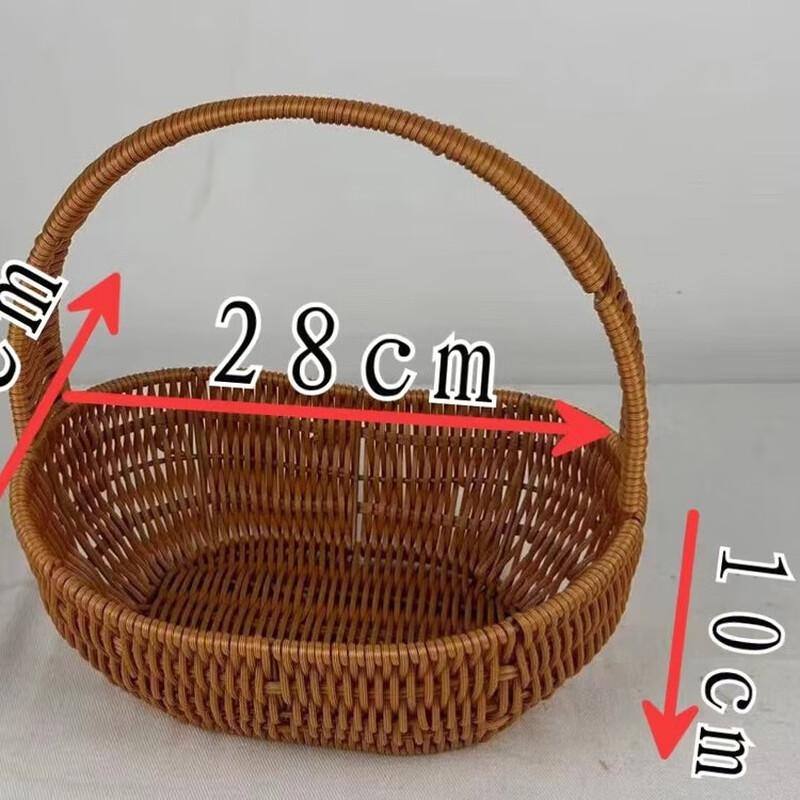 Плетеная корзина для фруктов в форме лодки