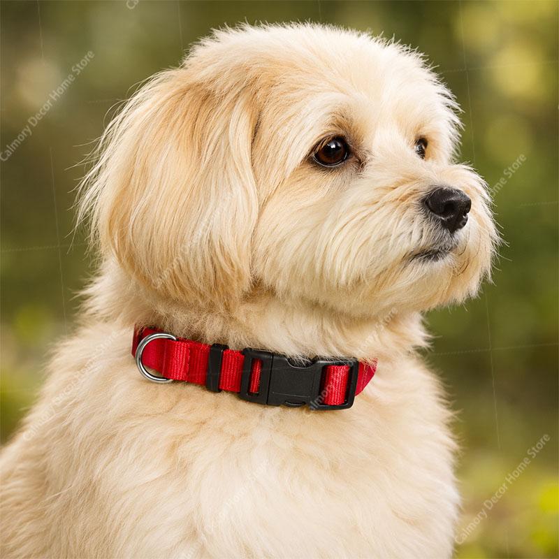 Adjustable Pet Dog Collar Nylon Dog Collars Classic For Puppy Small Medium And Large Dogs Soft Comfortable Pet Training Collar