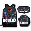 Student Schoolbag, Primary And Secondary School Student Backpack, Large Capacity, Cartoon Backpack, Satchel, Pencil Case, Three-Piece Set.