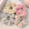 Rubber Band Sweet Knitted Hair Rope Korean Style Knitted Hair Hoop Winter Plush Scrunchies  Daily