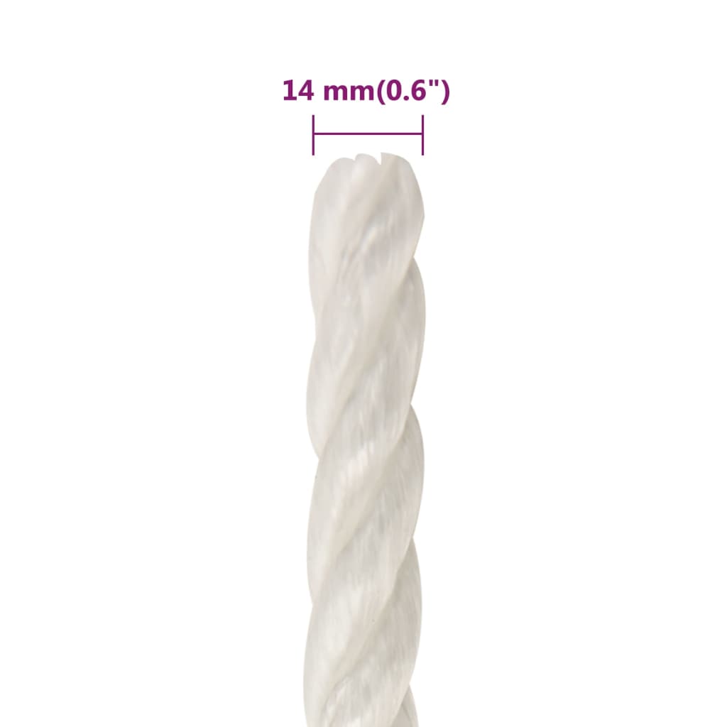 Linka Robocza, Biała, 14 Mm, 25 M, Polipropylen