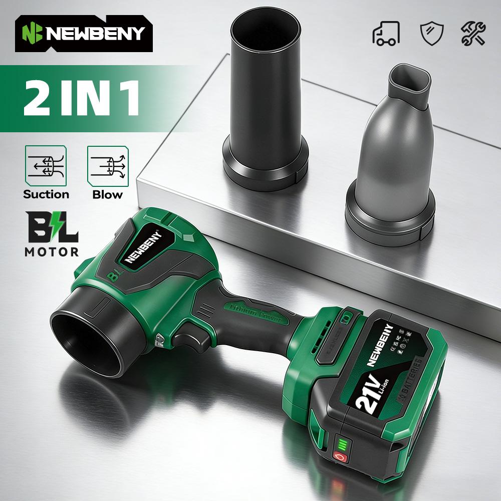 Newbeny 2IN1 Brushless Electric Turbo Blower Jet Fan 650M/S 3000W Violent Car Dryer Snow Dust Blowing Tool For Makita Battery