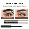 Ocheal Gel Tatuaggio Sopracciglia Facile da Staccare Tinta Gel Sopracciglia Semi-Permanente Impermeabile Lunga Durata Marrone Nero Mascara 3D Sieri