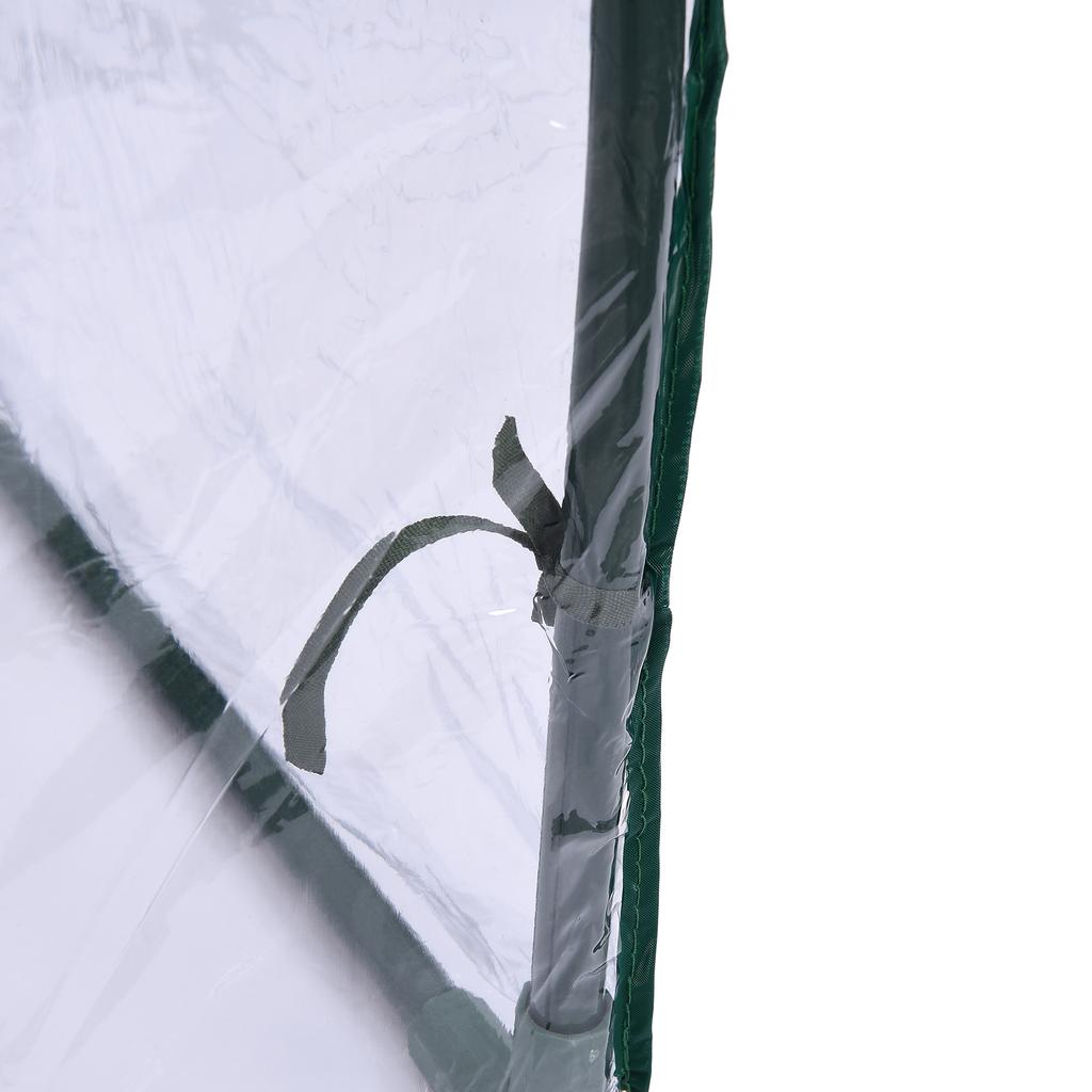 120x60x48cm Kashoes Warm Plastic Folie Warm Huis Regenbestendige Buitenhoes voor Tuinplanten met 2 Ritsen