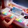 LED Colorful Lights Children Electronic Organ 37 Key Piano Keyboard Toy Girls