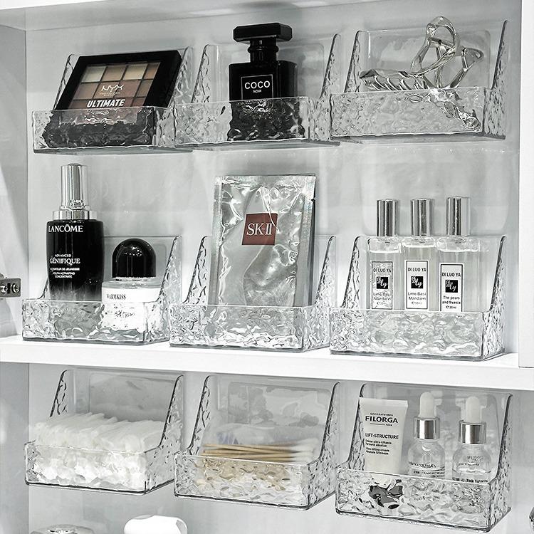 Wandmontierter Spiegelschrank: Badezimmerwaschtisch & Kosmetikorganizer