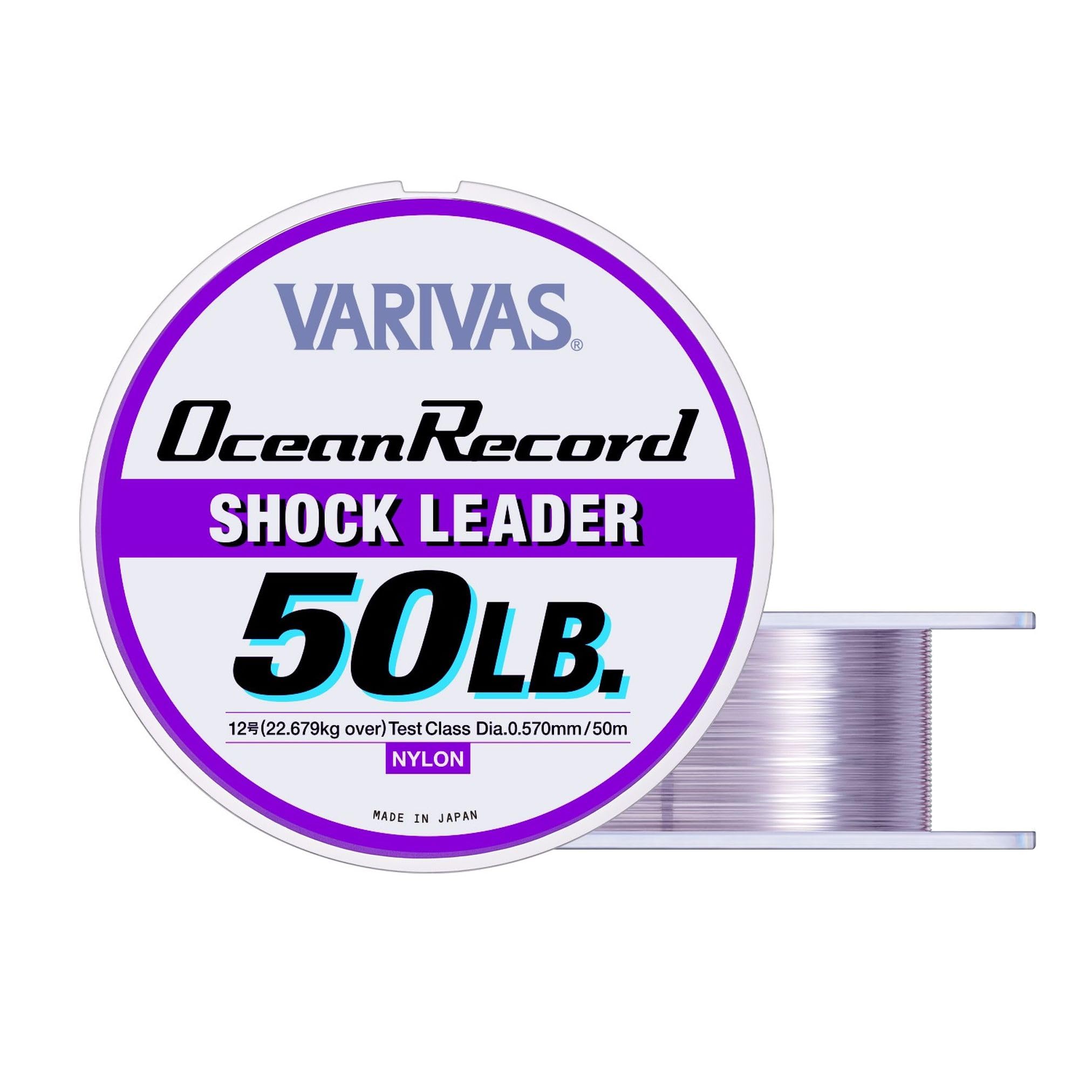 

Maurice VARIVAS Leader Ocean Record Shock Leader Nylon 50m #12 50lb Misty Purple