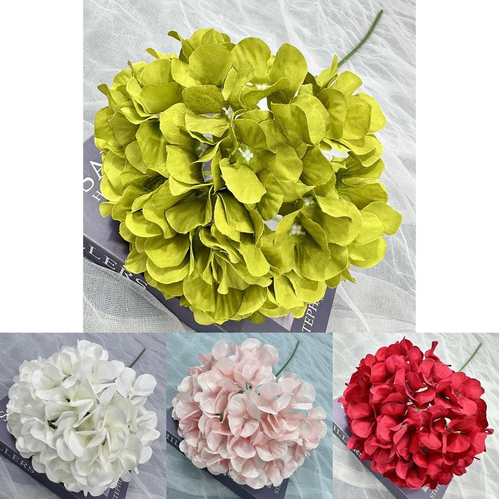 Multi Colored Simulated Hydrangeamacrophylla Artificial Bouquet For Home Decor And Wedding Venue Setup