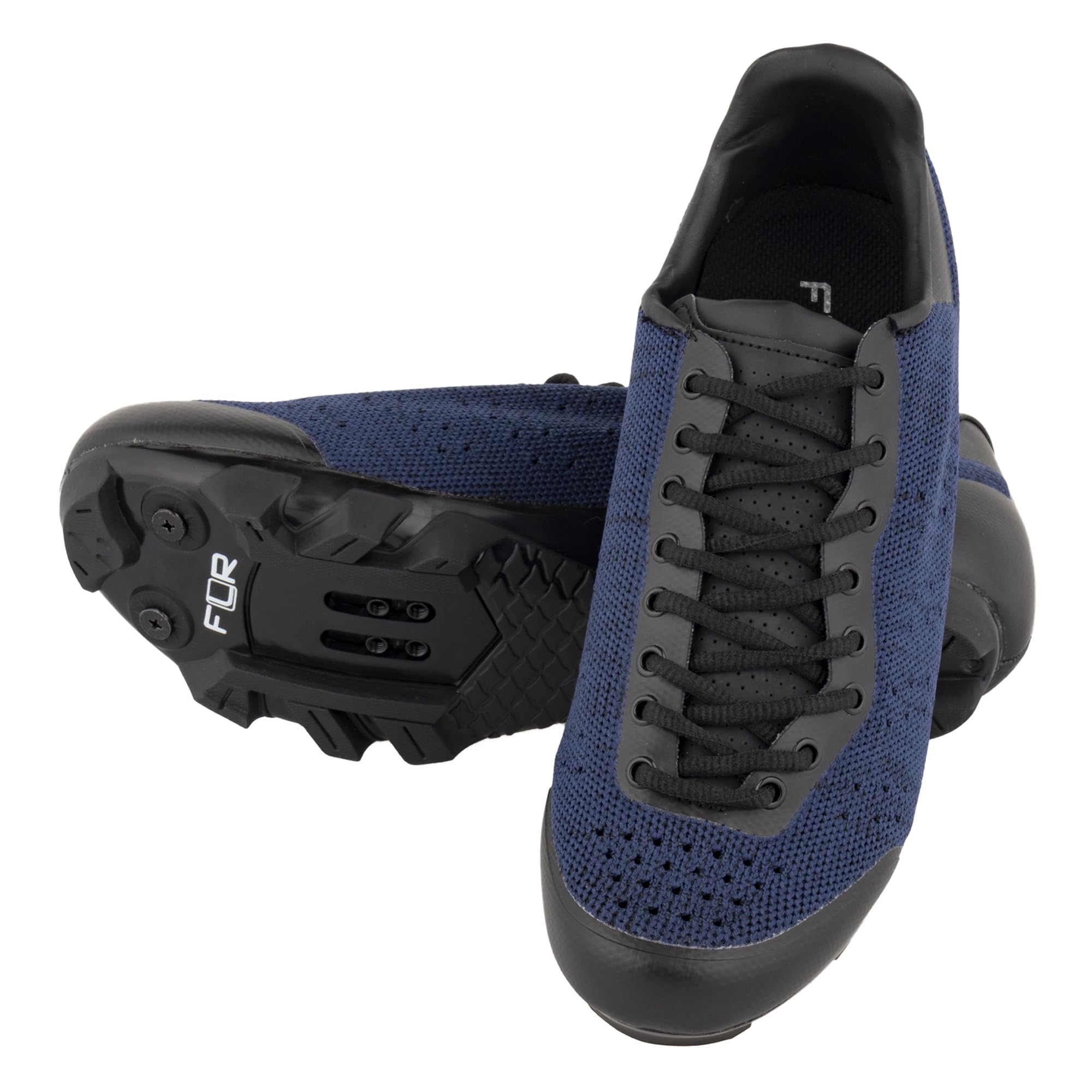 [FLR] Breathable FLR Cycling Shoes F-55 Knit Shoelaces Navy 27 cm