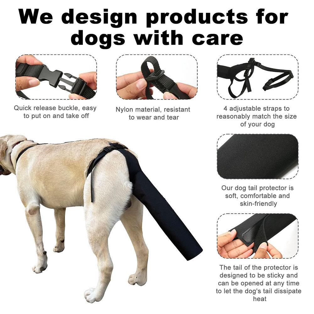 New Pet Dog Tail Protection Cover Hair Loss Treatment for Injuries Anti Licking and Bite Adjustable Protective Gear Pet Supplies