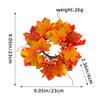 Halloween Candle Ring Wreath Small Autumn Wreath Fall Candle Rings Wreath for Halloween Tabletop Centerpieces Wedding Decor