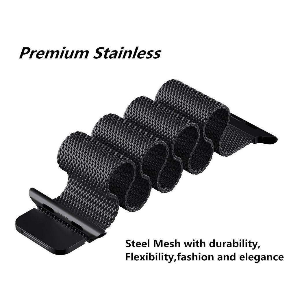 Milanese Loop Strap For Apple Watch Bands 44mm 46mm 40mm 45mm 41mm 42mm Correas Bracelet iWatch Series 10 11 Se 7 8 9 Ultra 2 3
