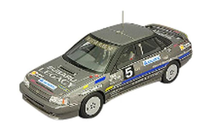 Scale Subaru Legacy Speed Record Car Finished Model LA-X 1/43 100,000km No. 5, Gunmetallic,