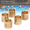 5PCS Billiard Cue Tip Copper Hoops 10.2mm Billiard Replacement Ferrule Snooker Pool Cue Tips for Cue Stick