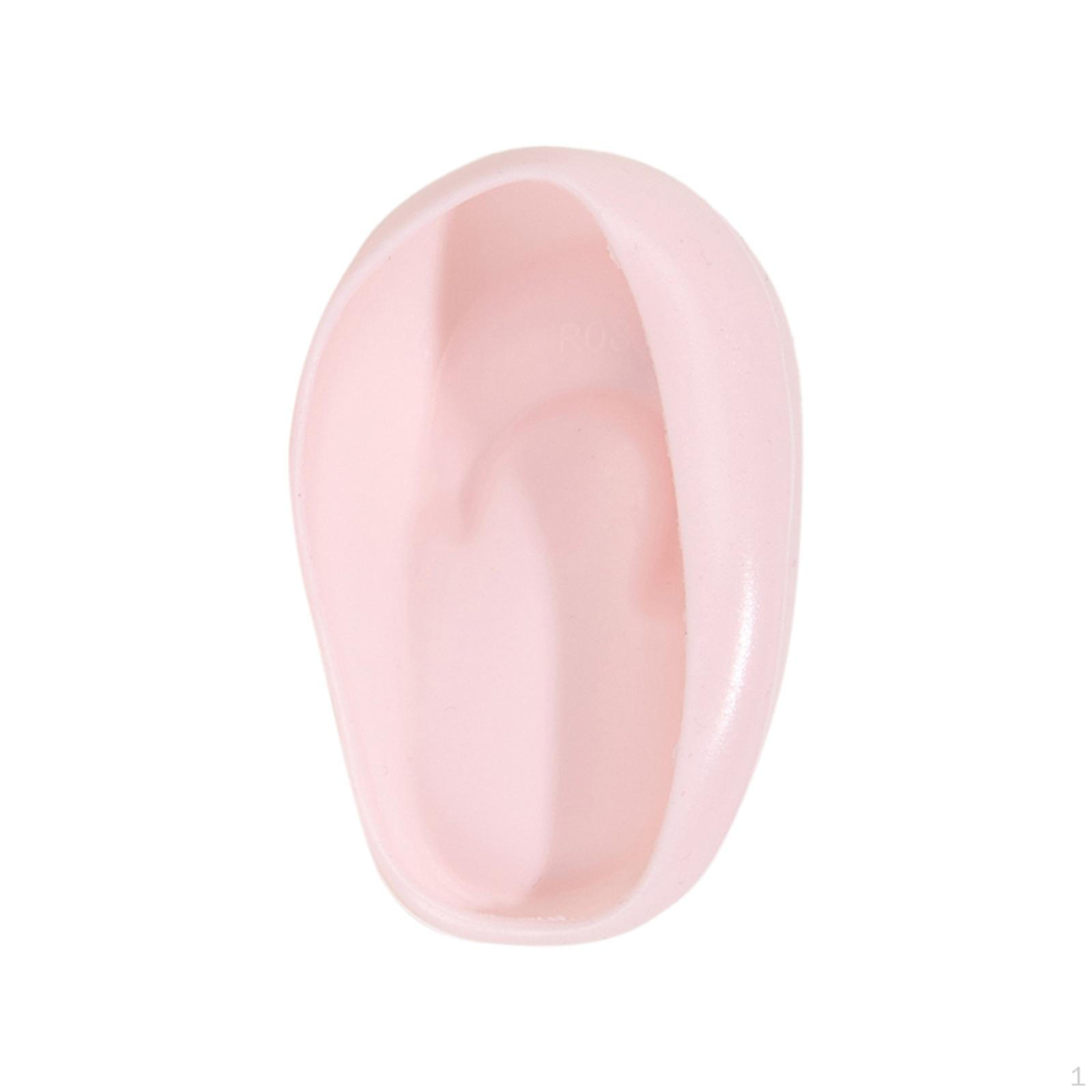 2 шт. силиконовые защитные чехлы для ушей, окрашенные наушники, профессиональные мягкие защитные колпачки розовый