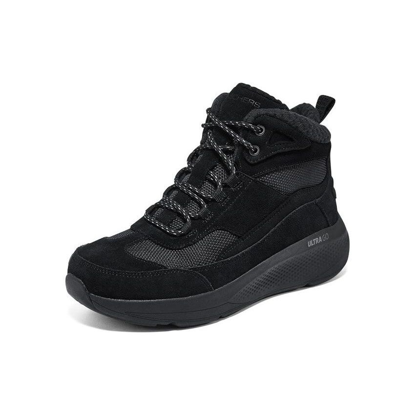 Skechers Scarpe Casual Alte Comode Donna Sneakers Nere 144523-BBK