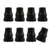 8Pcs Walking Hiking Stick Tip Protectors Trekking Poles Tip Replacement Feet Walking Stick Pad Buffers Easy to Install