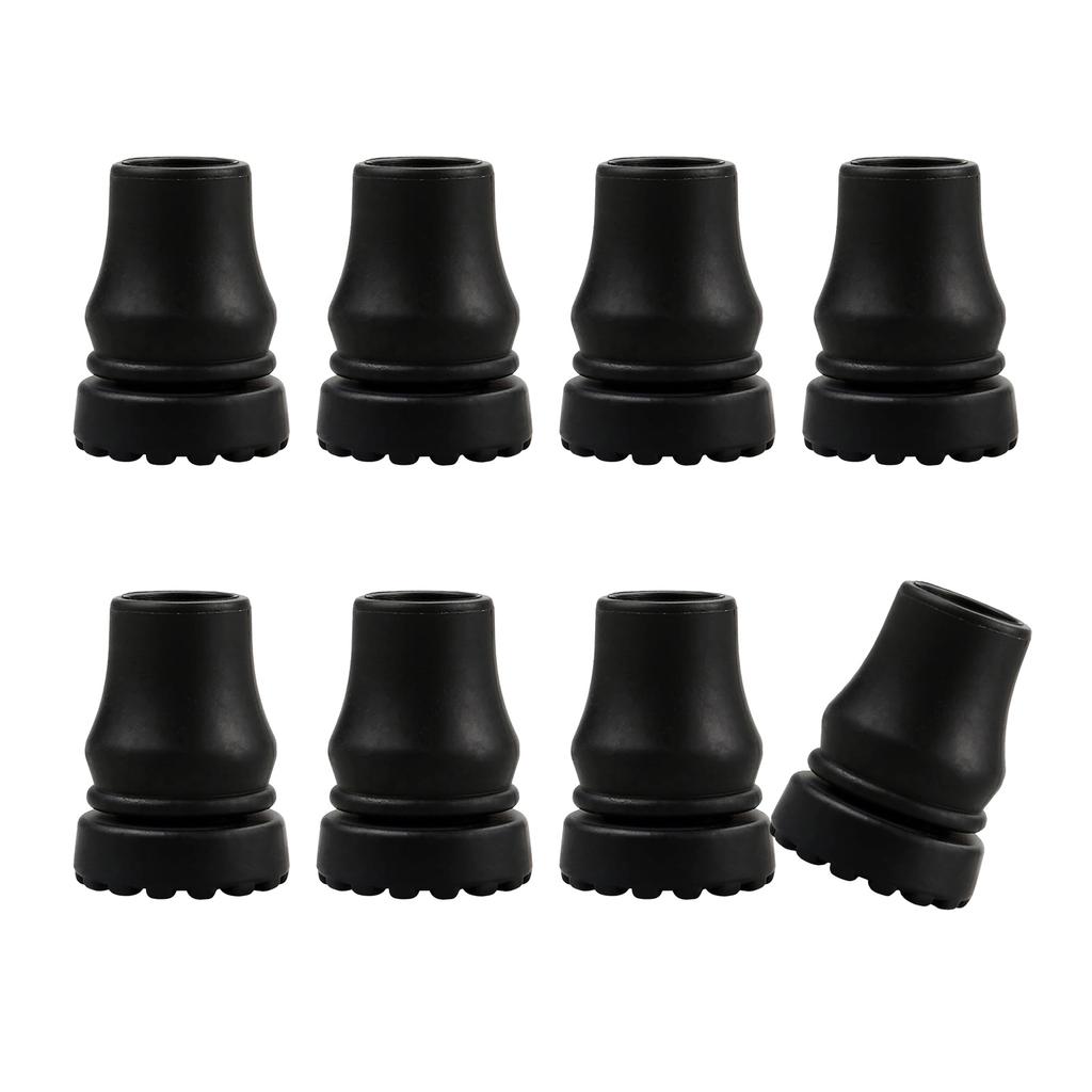 8Pcs Walking Hiking Stick Tip Protectors Trekking Poles Tip Replacement Feet Walking Stick Pad Buffers Easy to Install