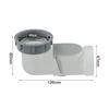 Kitchen Drain Valve Anti-odor Check Valve Plumbing Repairs Plumbing Solution Transparent Gray Bending Head Design PP Material