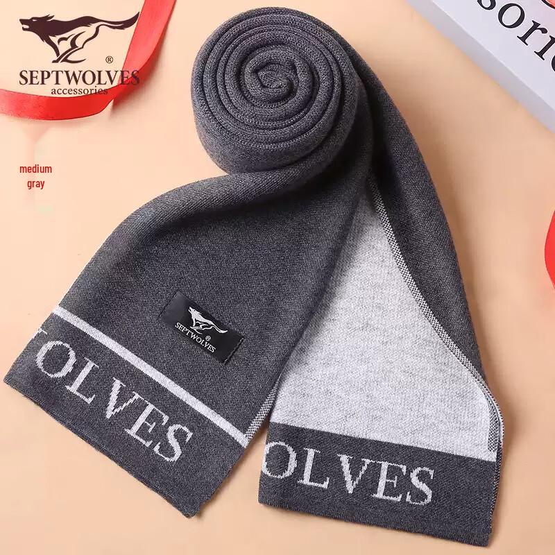 

Мужской зимний теплый шарф Qipilong