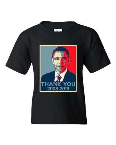 New Thank You President Obama United States America USA DT Youth T-Shirt Tee Unisex T-Shirt XXXL