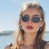 3PCS Women's Retro Light Luxury Fashionable Metal Oval Frame Suitable for Daily Leisure Valentine's Day Gifts for Family