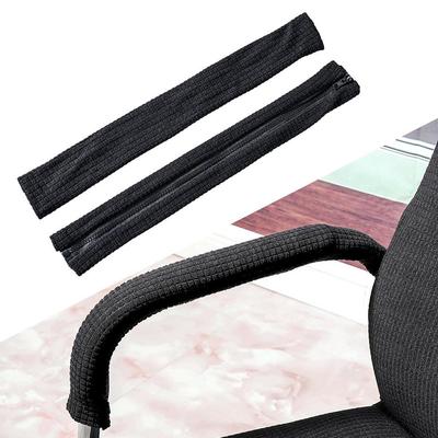 Zipper Elastic Office Arm Cover for Desk/Office/Gaming/Swivel Elbow Armrest Slipcover Anti-Slip