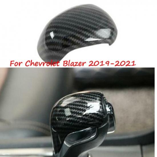 Отделка ручки переключения передач центральной консоли из углеродного волокна, подходит для Chevrolet Blazer 19-21