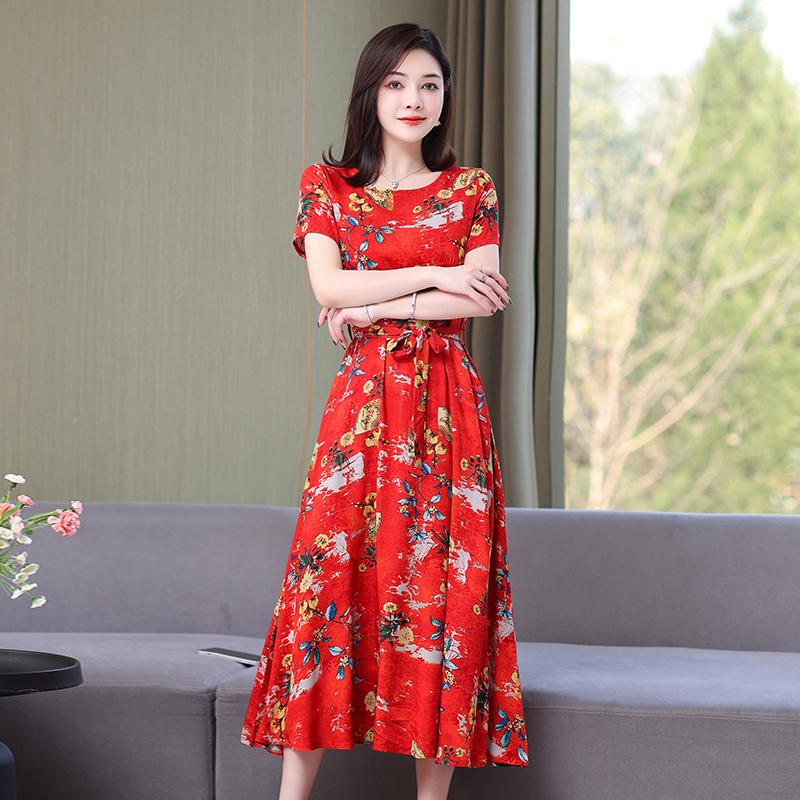 Купить Летнее длинное платье для женщин. Элегантное летнее платье с ...