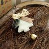 Christmas Wind Chime Ornament Plush Furry Tree Bell Pendant Decorative Doorbell Ornament for Tree Car Home Holiday Decor
